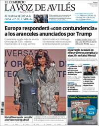 Portada de El Comercio - Avilés (España)