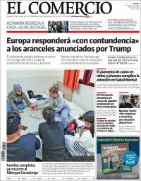 Portada de El Comercio - Gijón (España)