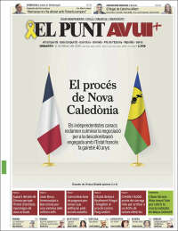 Portada de El Punt Avui - Girona (Espagne)