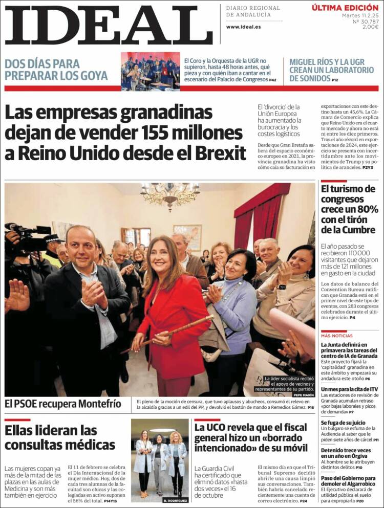 Portada de Ideal (Spain)