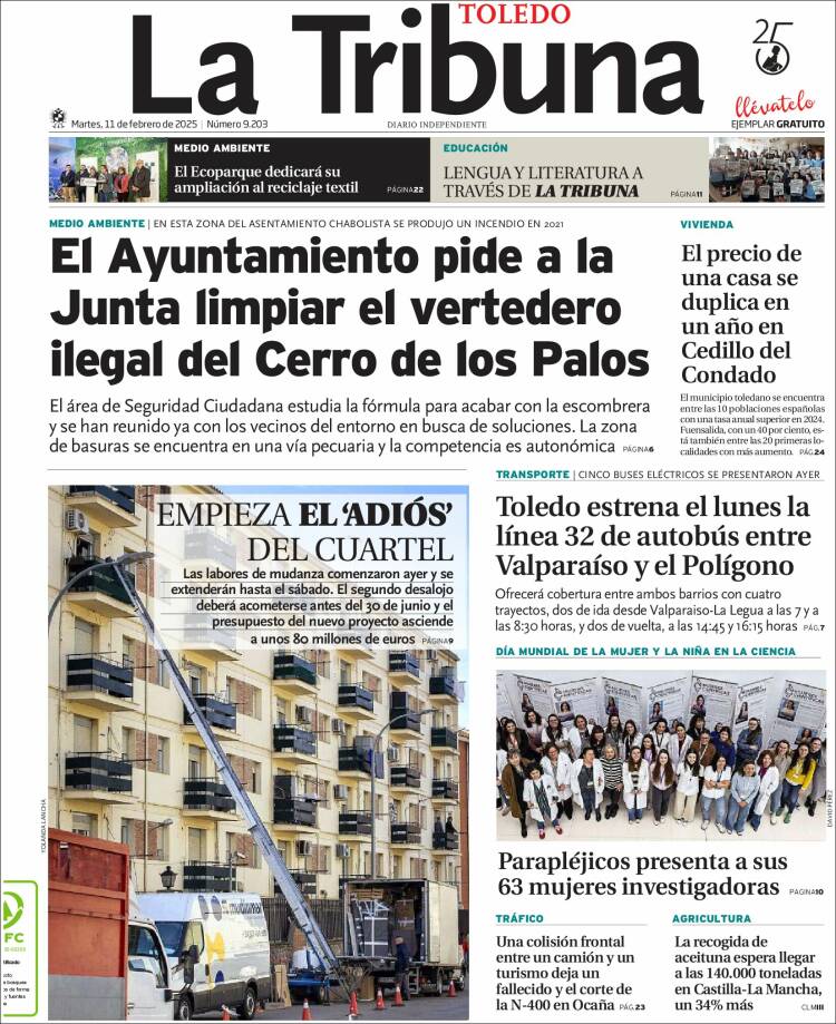 Portada de La Tribuna de Toledo (Spain)