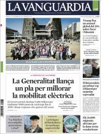 Portada de La Vanguardia (Espagne)