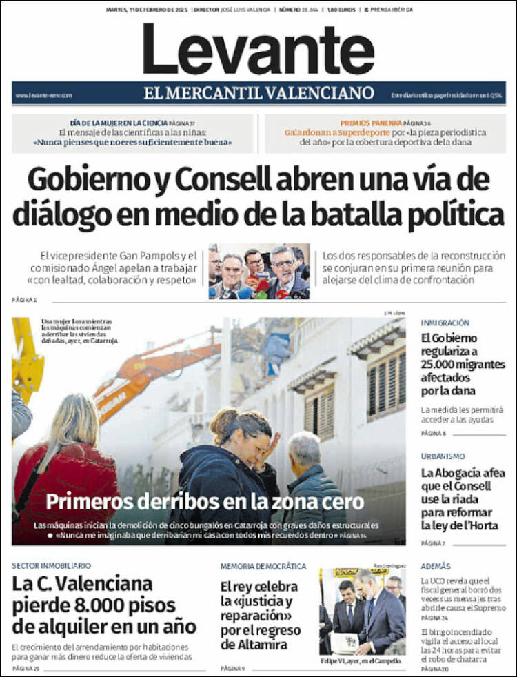 Portada de Levante (España)