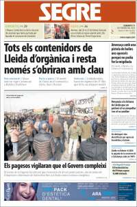 Portada de Segre (España)