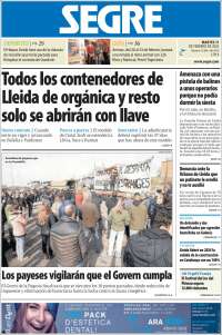 Portada de Segre  (España)