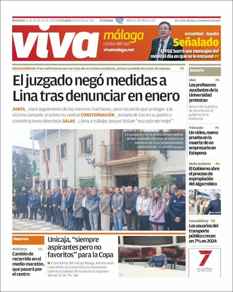 Portada de Viva Málaga (España)