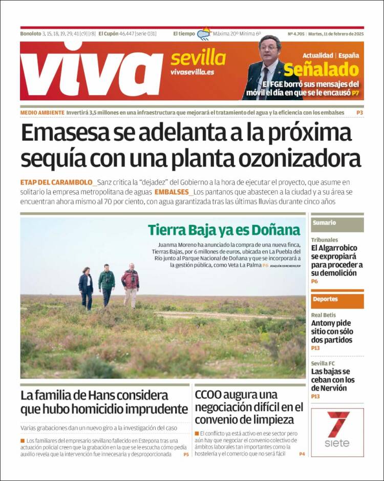 Portada de Viva Sevilla (España)