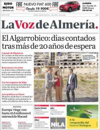 Portada de La Voz de Almería (Spain)