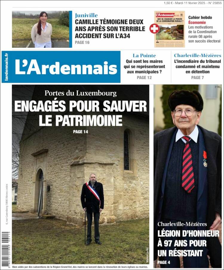 Portada de L'Ardenais (Francia)