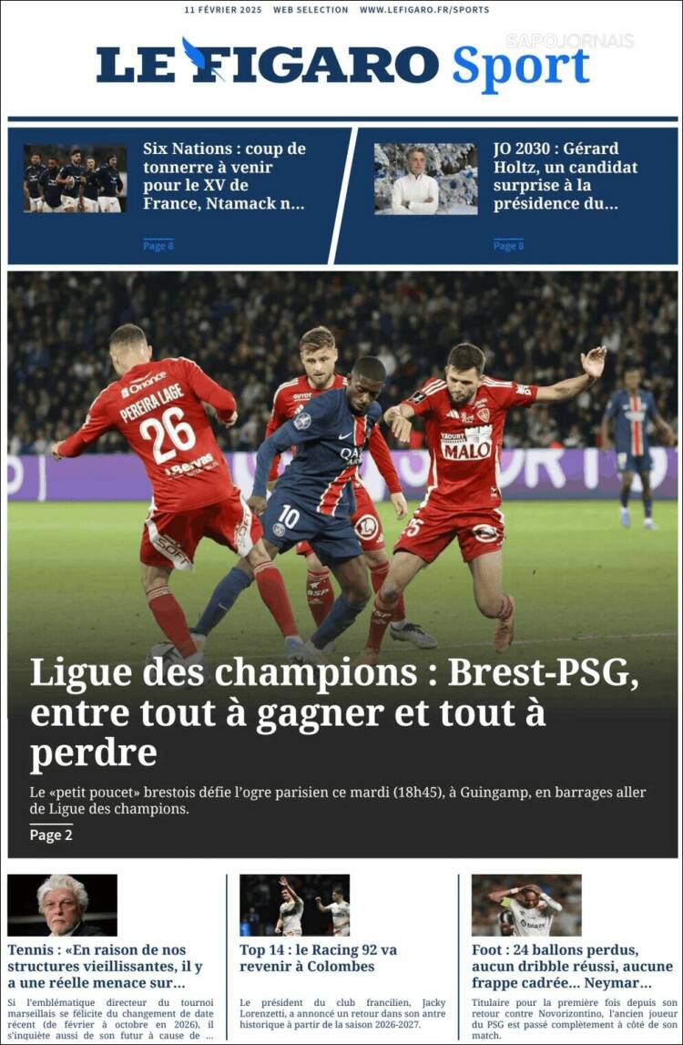 Portada de Le Figaro Sport (France)