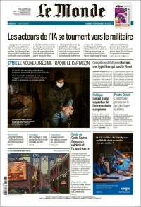 Portada de Le Monde (Francia)