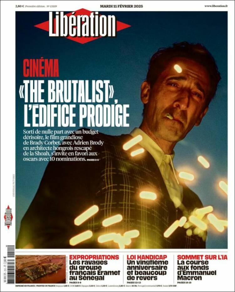 Portada de Libération (France)