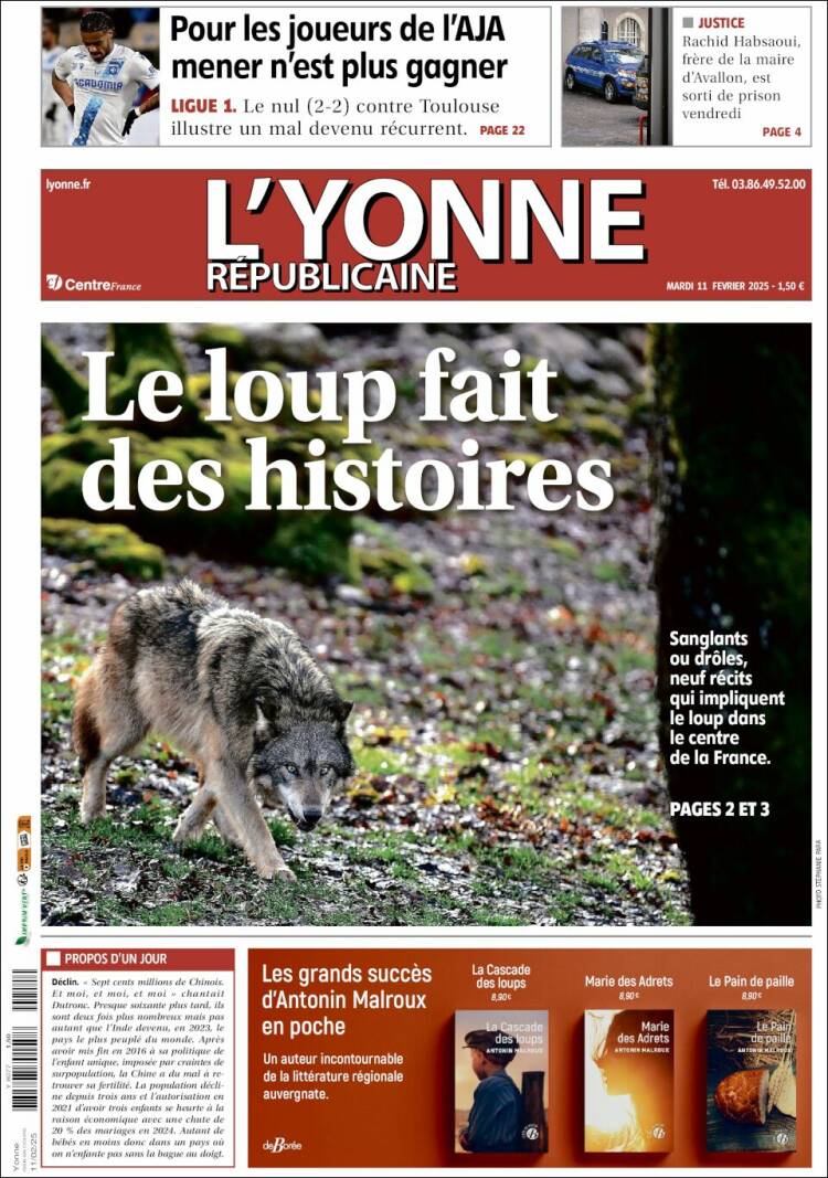 Portada de L'Yonne-Républicaine (France)