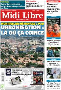 Portada de Midi Libre (Francia)