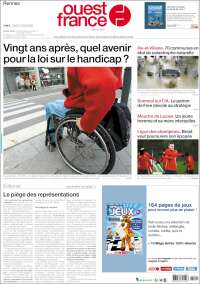 Portada de Ouest France (France)