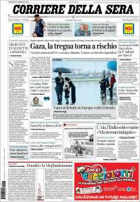 Portada de Corriere della Sera (Italie)