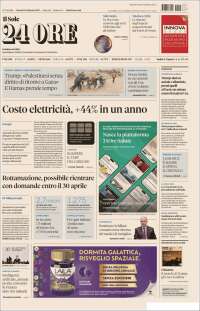 Portada de Il Sole 24 ORE (Italia)