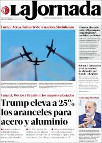 Portada de La Jornada (México)