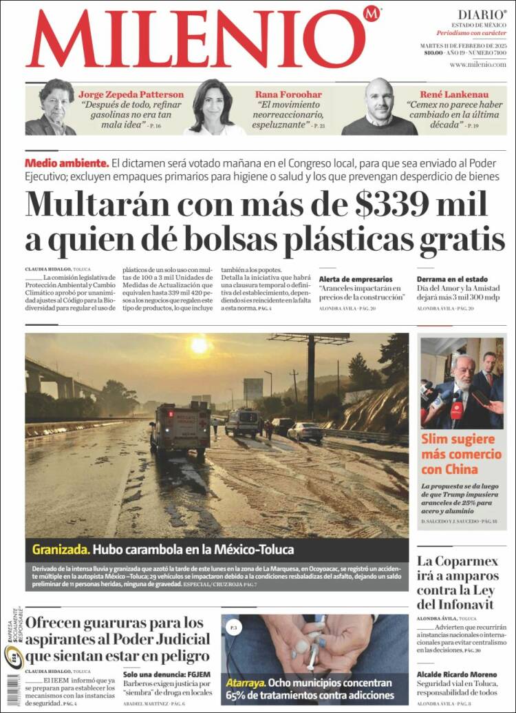 Portada de Milenio - Estado de México (Mexico)