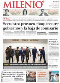 Portada de Milenio - Jalisco (México)