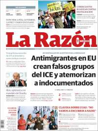 Portada de La Razón (México)