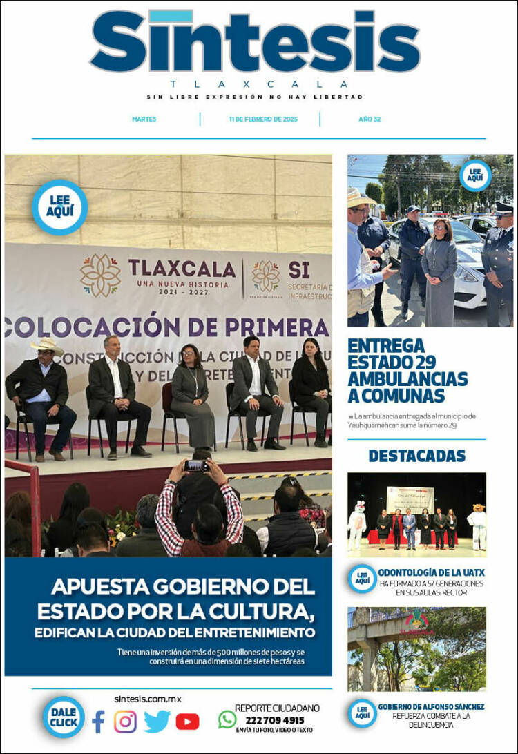 Portada de Síntesis de Tlaxcala (Mexico)