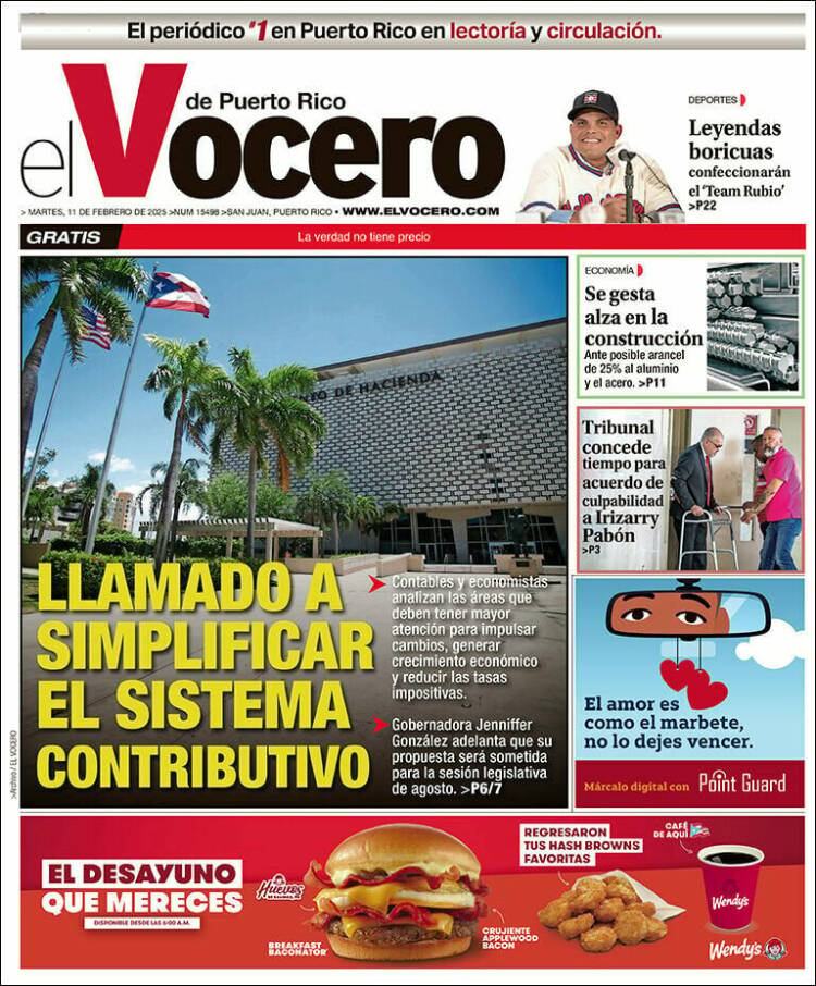 Portada de Vocero (Puerto Rico)