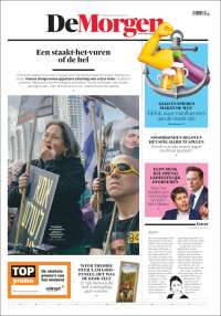 Portada de De Morgen (Bélgica)