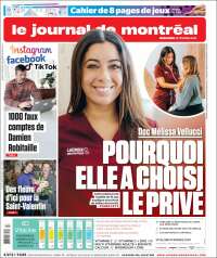 Portada de Le Journal de Montréal (Canada)