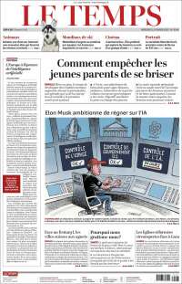 Portada de Le Matin (Suiza)