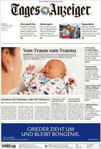 Portada de Tages-Anzeiger (Suiza)