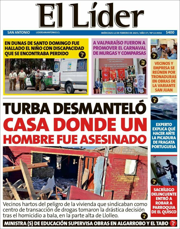 Portada de Lider de San Antonio (Chile)