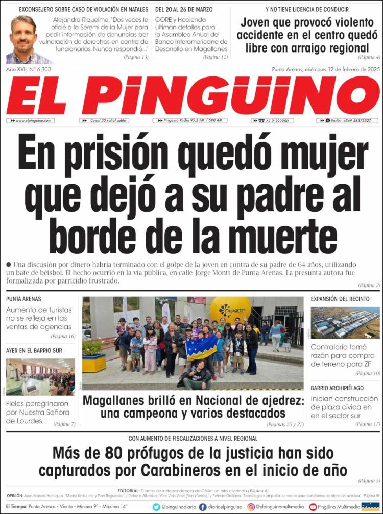 Portada de El Pingüino (Chile)