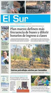 Portada de El Sur (Chile)