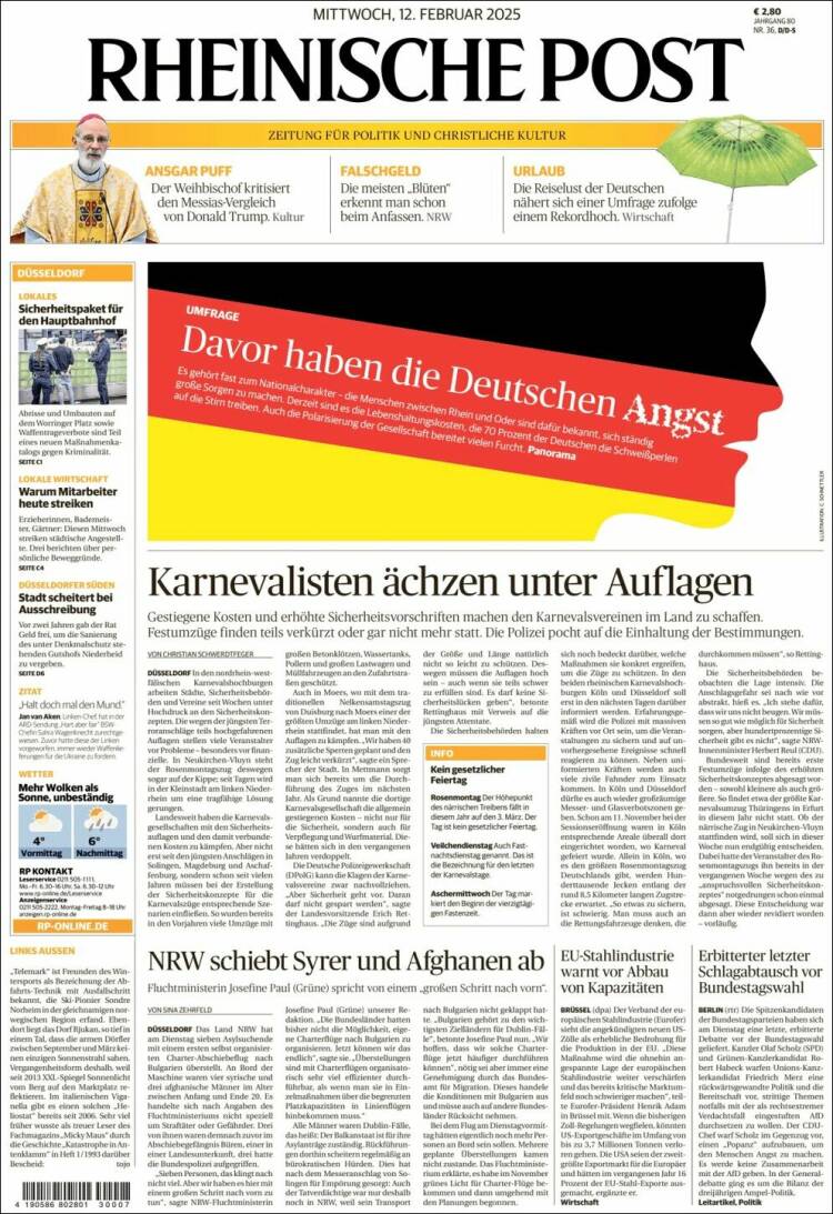 Portada de Rheinische Post (Germany)