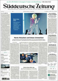 Portada de Sueddeutsche (Alemania)