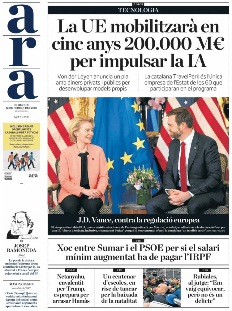 Portada de Ara (España)