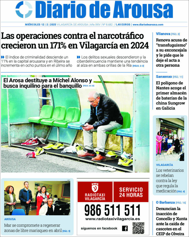 Portada de Diario de Arousa (Espagne)