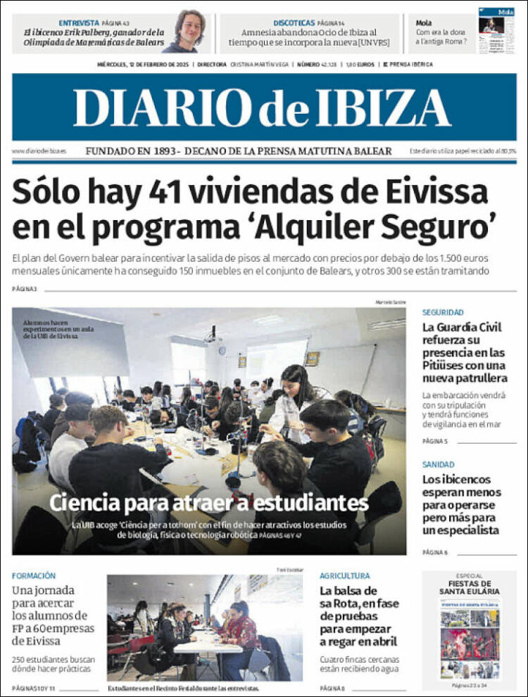 Portada de Diario de Ibiza (España)