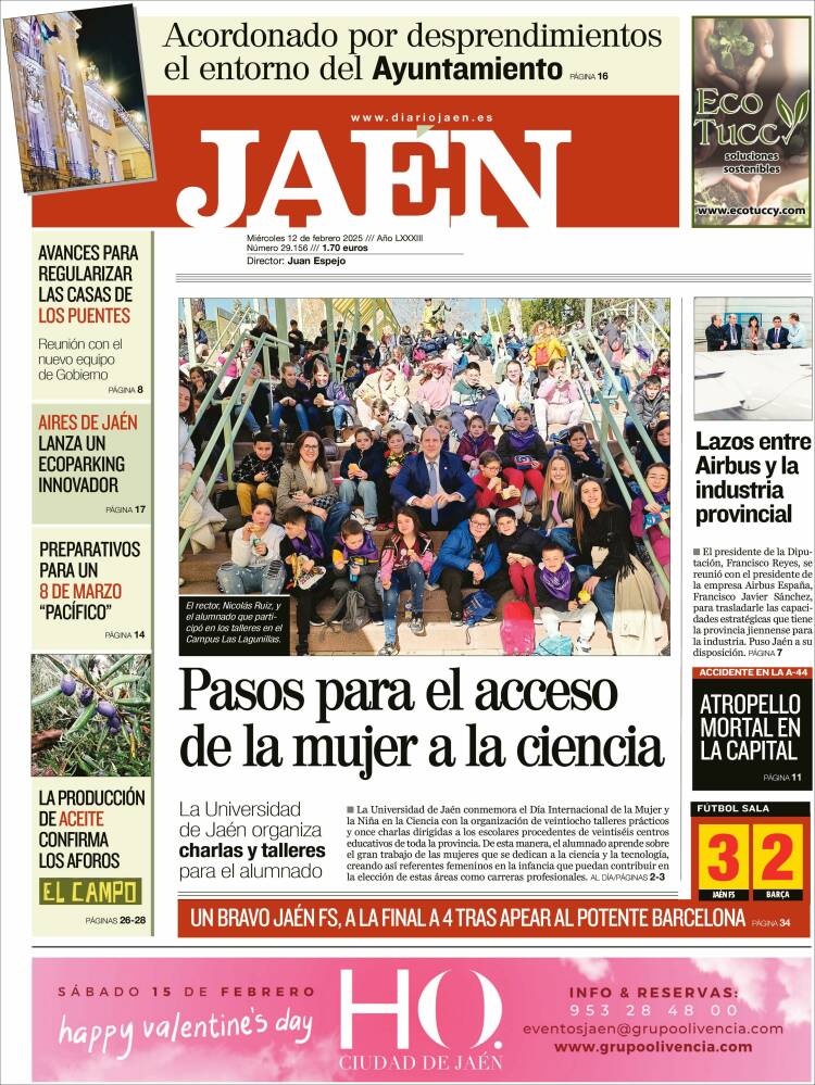 Portada de Diario Jaén (España)