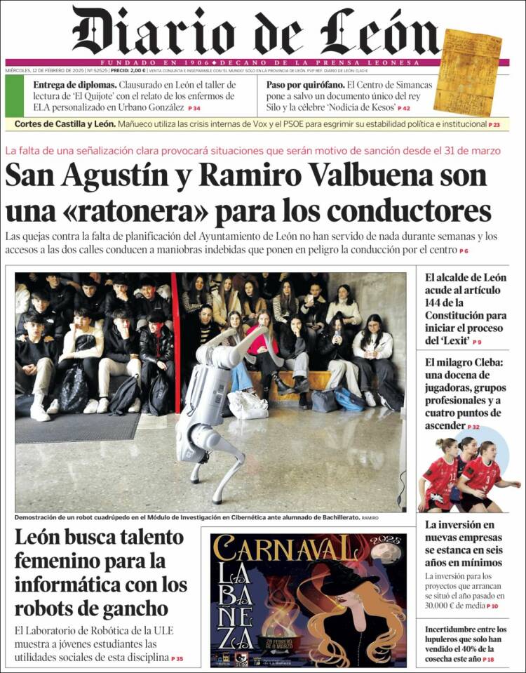 Portada de Diario de León (Spain)