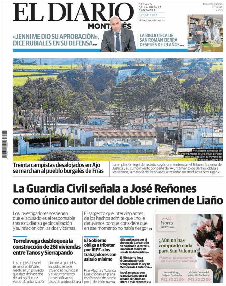 Portada de El Diario Montañés (Spain)