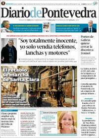 Portada de Diario de Pontevedra (España)