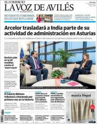 Portada de El Comercio - Avilés (Spain)