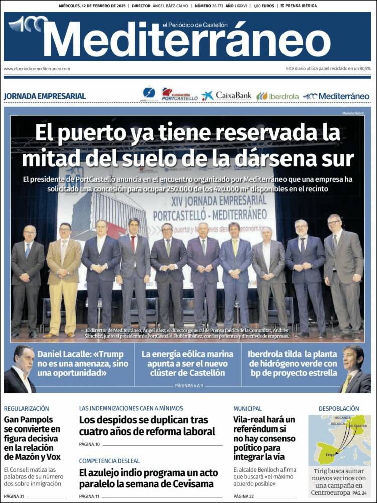 Portada de El Periódico Mediterraneo (Spain)