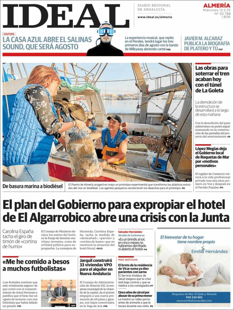 Portada de Ideal Almeria (Espagne)