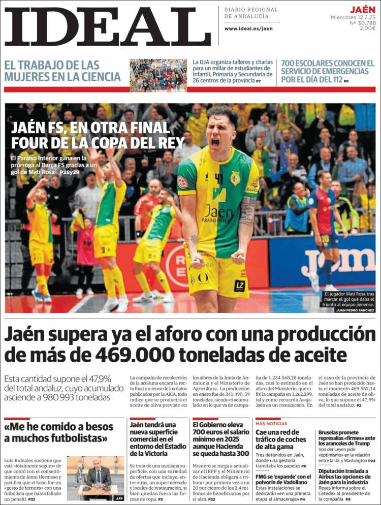 Portada de El Ideal de Jaén (España)