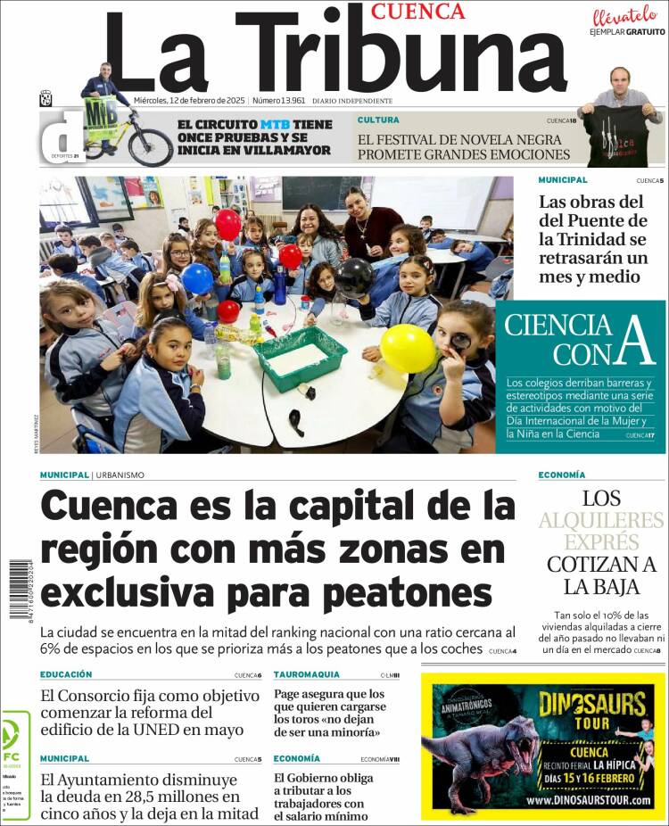 Portada de La Tribuna de Cuenca (Spain)