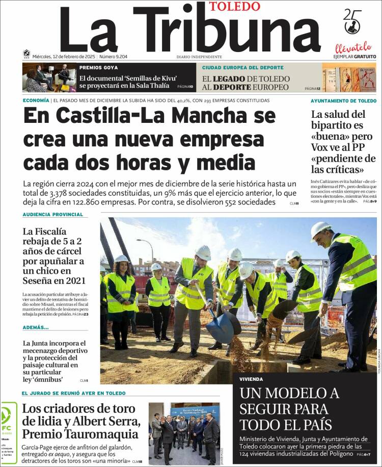 Portada de La Tribuna de Toledo (Spain)