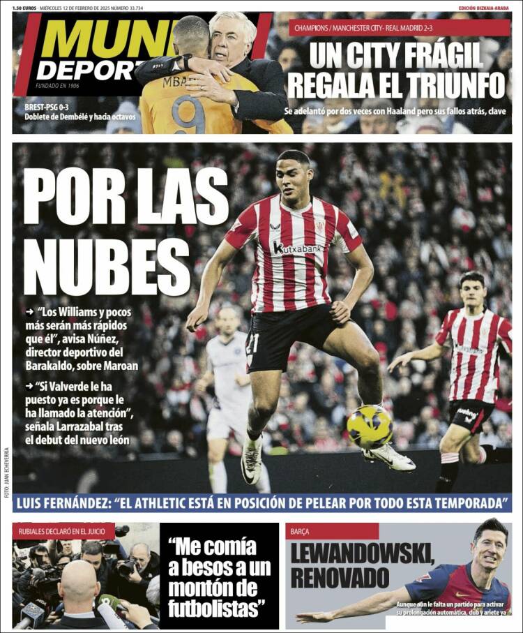 Portada de Mundo Deportivo Bizkaia (España)